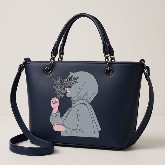 Serene Spirit Handbag: A Canvas of Expression