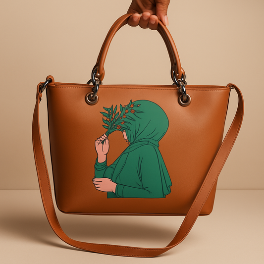 Serene Spirit Handbag: A Canvas of Expression