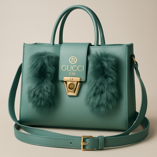 Gucci Faux Fur Embellished Handbag: A Statement of Bold Luxury